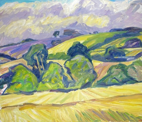 Nick Schlee - Stubble, Trees, Purple Ridgeway