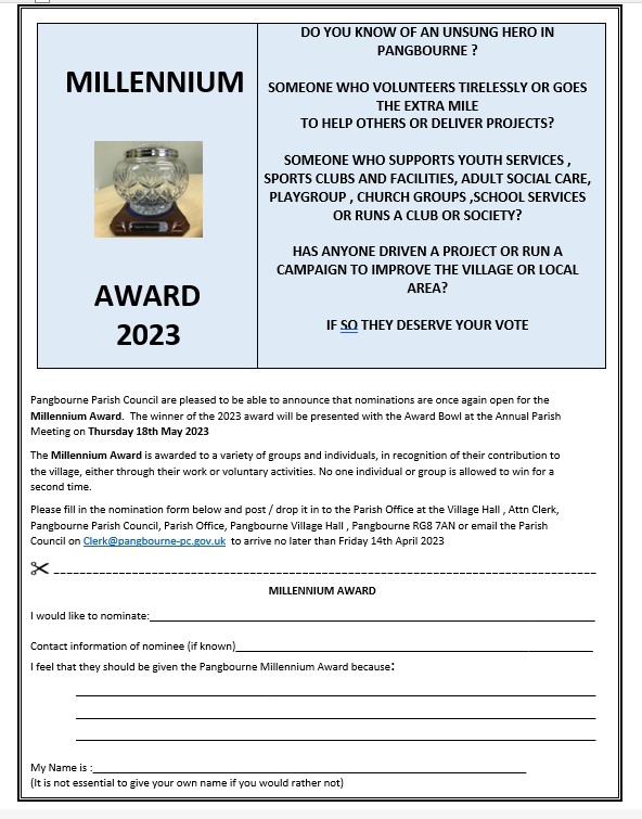 Millennium Award 2023