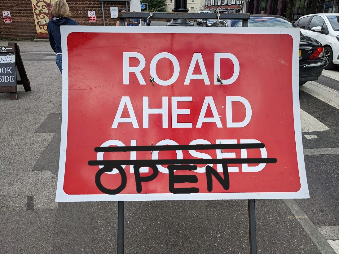 Road Closure Cancelled