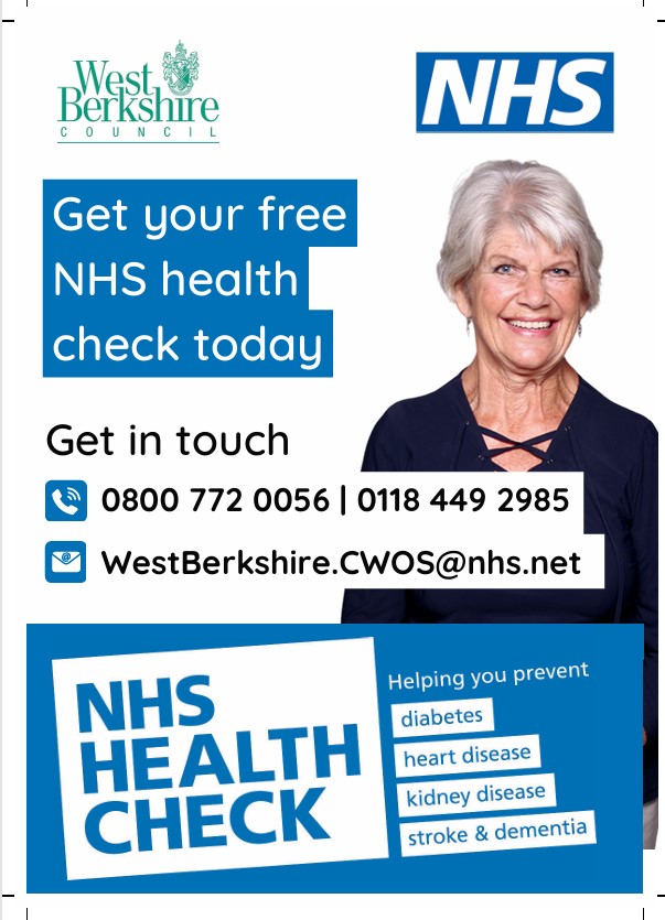 FREE NHS HEALTHCHECKS PANGBOURNE VILLAGE HALL